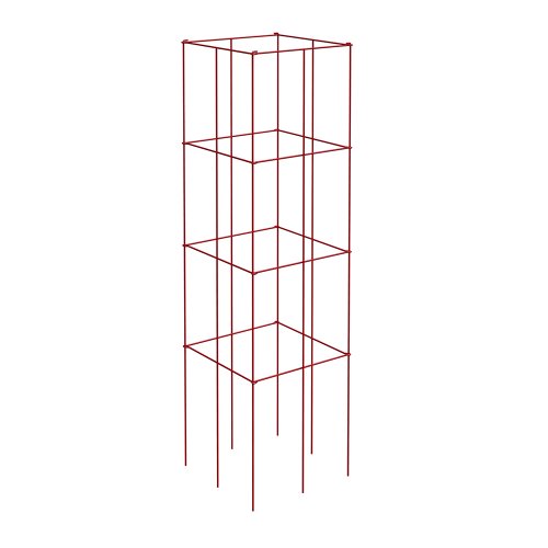 Panacea Products 89764 4-Panel Tomato and Plant Support Tower Red Pack of 1