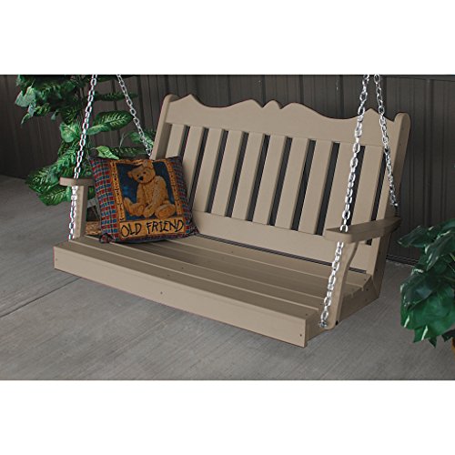 A&L Furniture Company Royal English Recycled Plastic 4ft Porch Swing